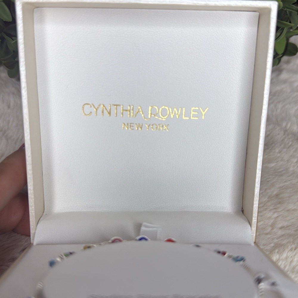 NEW Cynthia Rowley Evil Eye Bracelet Sterling Silver. NIB - Picture 3 of 4